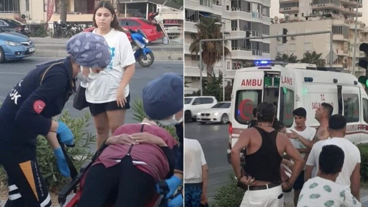 Alanya'da Binbin'in çarptığı kadın hastaneye kaldırıldı
