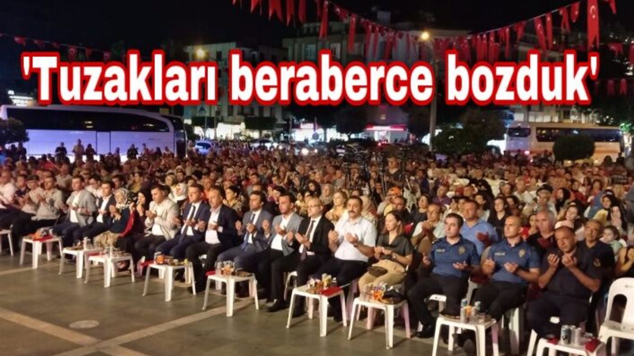 Başkan Yücel 15 Temmuz anma programında konuştu