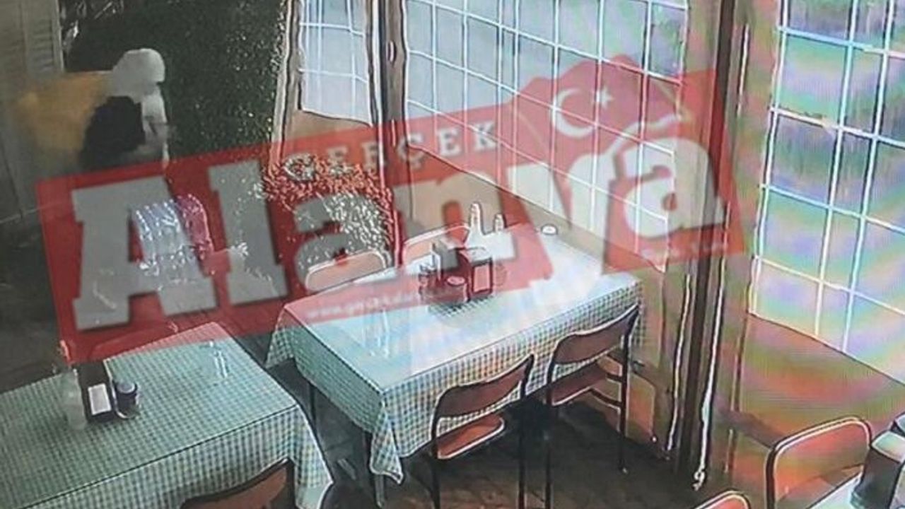 Alanya’da kadın hırsız lokantadan 25 kiloluk tüp çaldı | O ANLAR VİDEODA