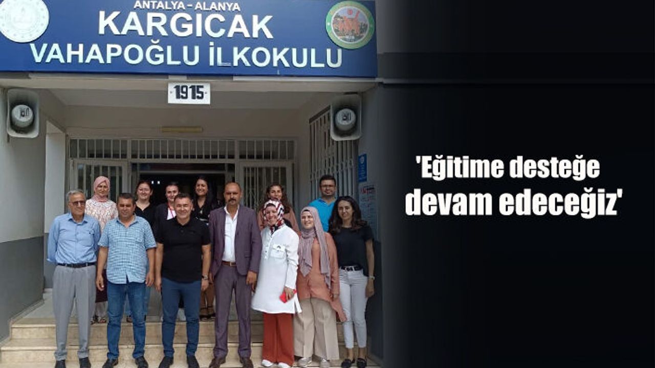 Başkan Yücel'den Kargıcak'ta okul ziyareti