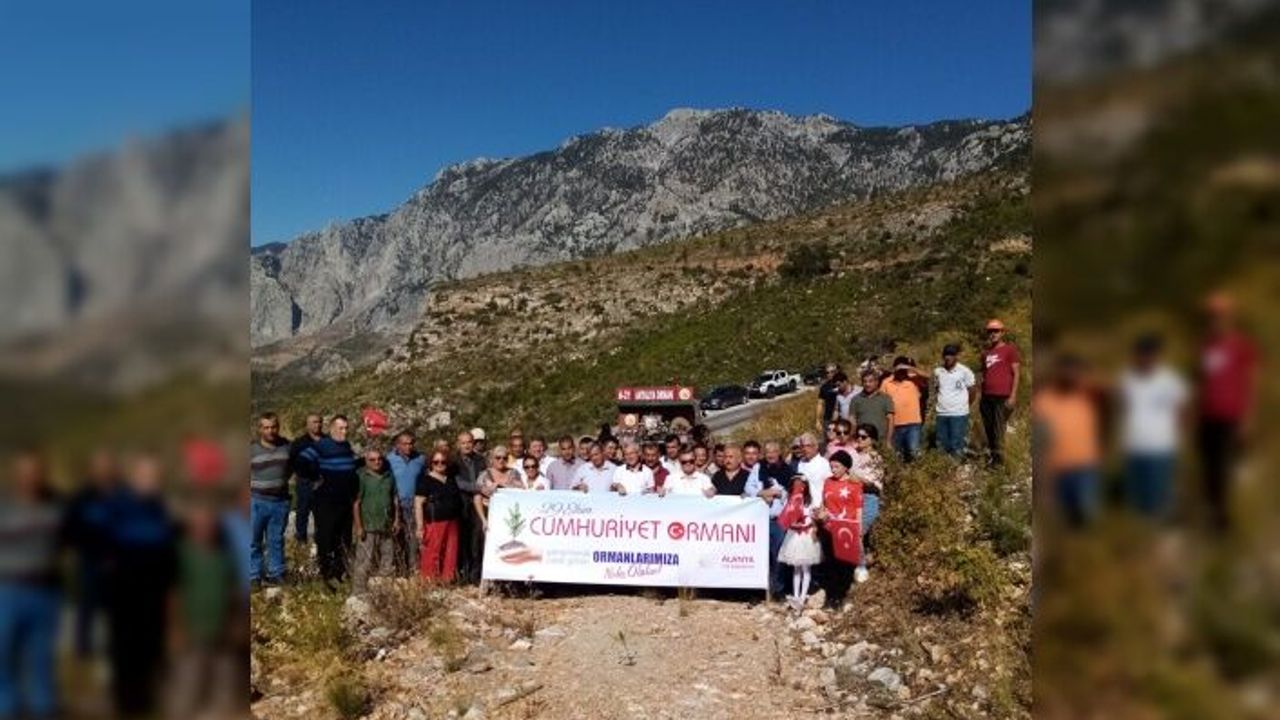 Alanya’da Cumhuriyet Ormanı etkinliğinin dördüncüsü düzenlendi 
