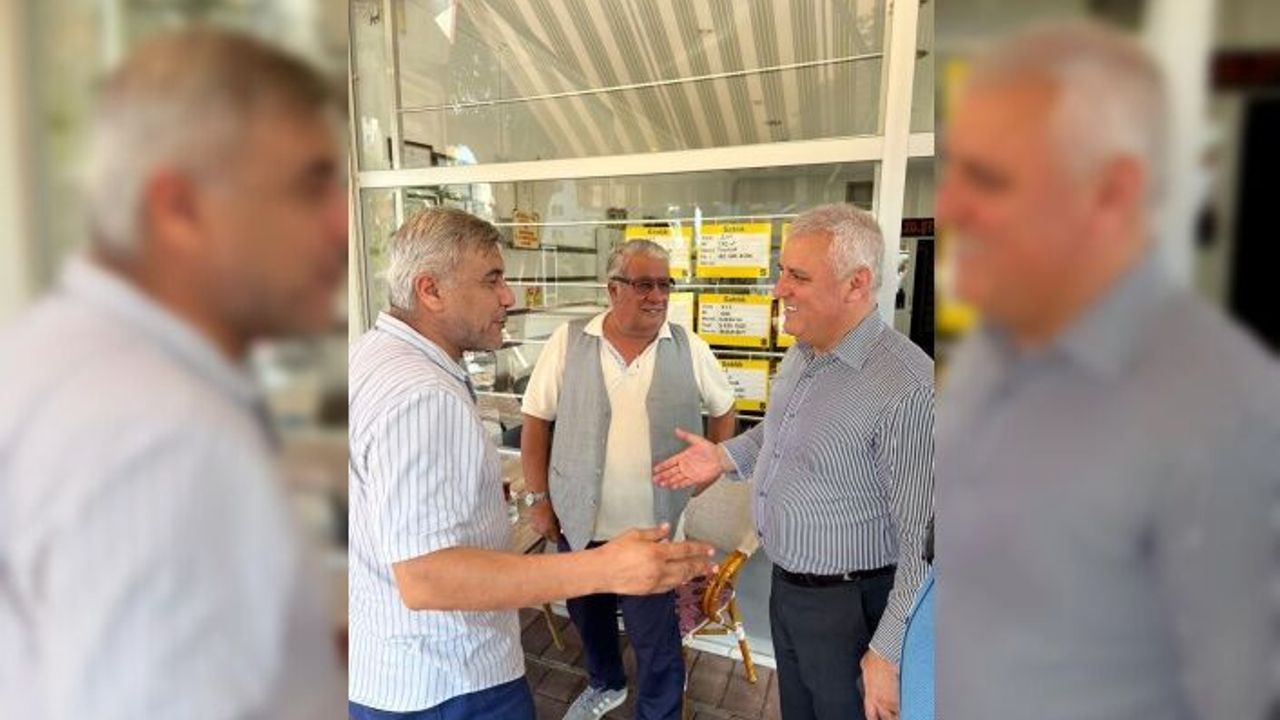 ALTSO Başkan Adayı Eray Erdem, Tosmur’da iş insanlarını ziyaret etti
