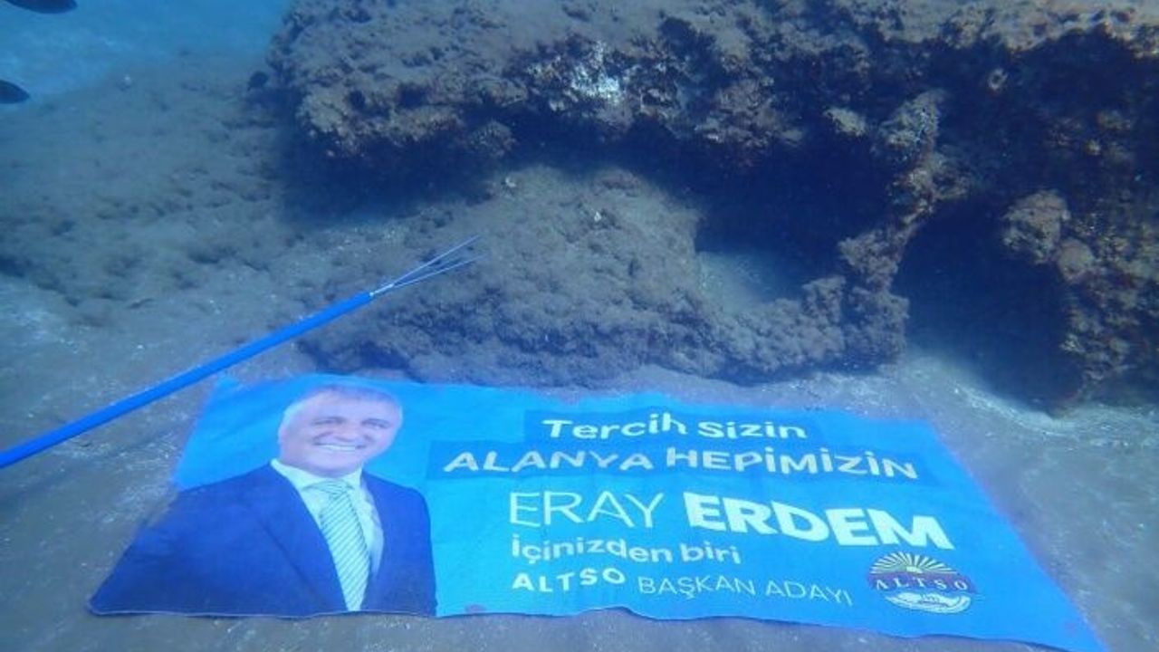 ALTSO Başkan Adayı Eray Erdem’e sualtından destek | VİDEO HABER