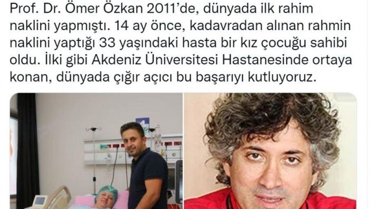 Bakan Koca’dan Prof. Dr. Ömer Özkan'a övgü