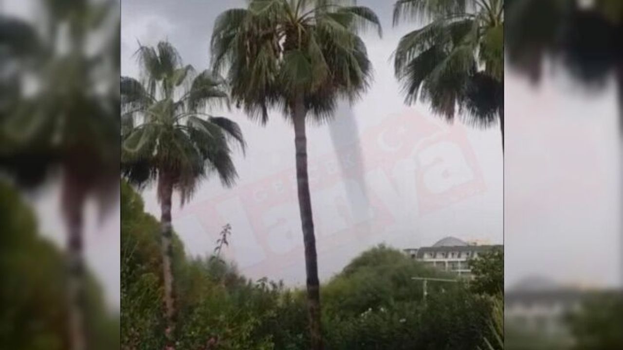 Alanya’da yağmurun ardından hortum çıktı | VİDEO HABER