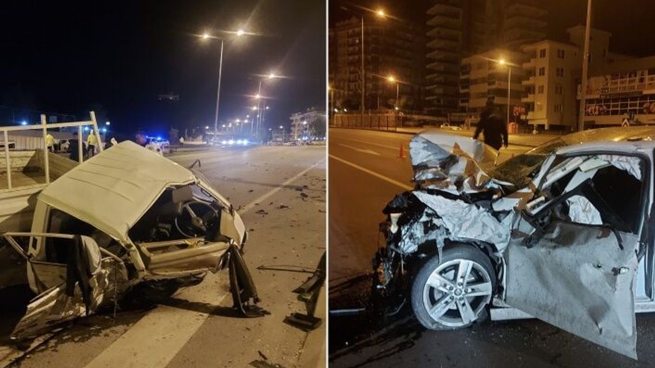 Alanya’da kamyonet ile otomobil çarpıştı: 1 ölü, 1 yaralı