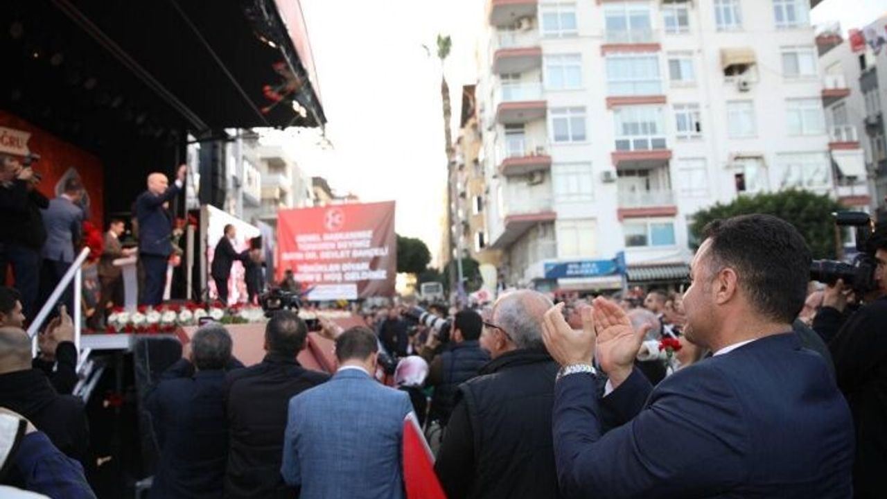 MHP’nin Mersin mitingine Alanya’dan yoğun katılım