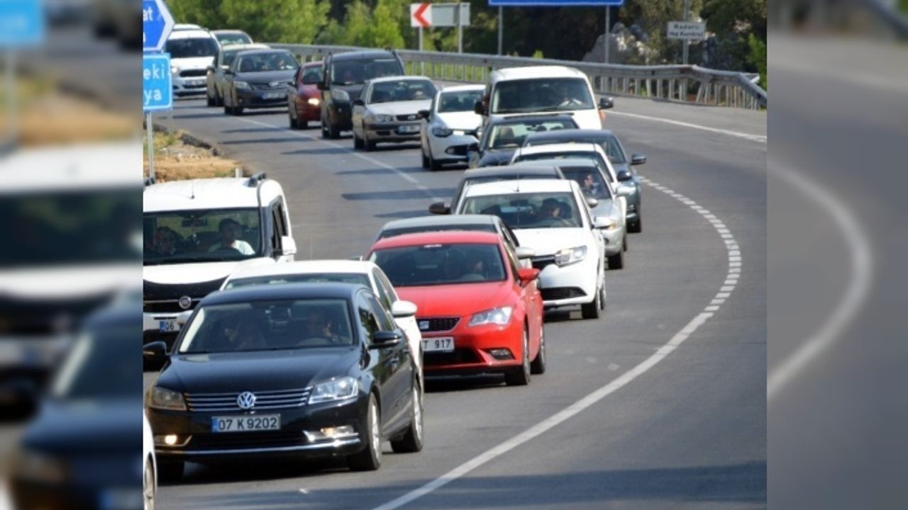 Antalya'da motorlu taşıt sayısı belli oldu