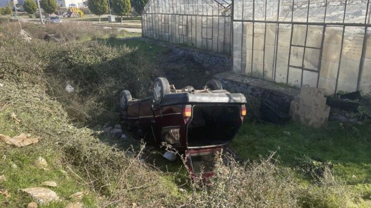 Alanya'nın komşusunda otomobil şarampole uçtu: 2 yaralı