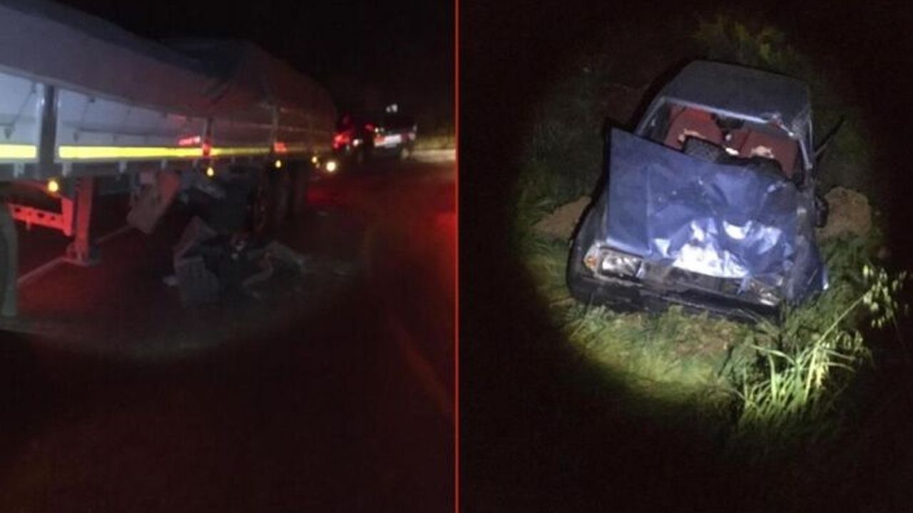 Alanya'nın komşusunda otomobille çekici çarpıştı: 2 kişi yaralandı
