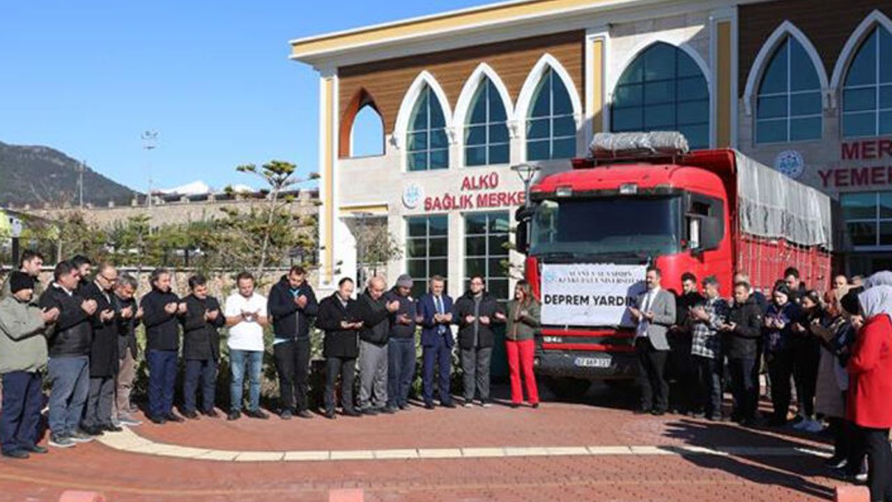 ALKÜ'den deprem bölgesine bir TIR'lık yardım