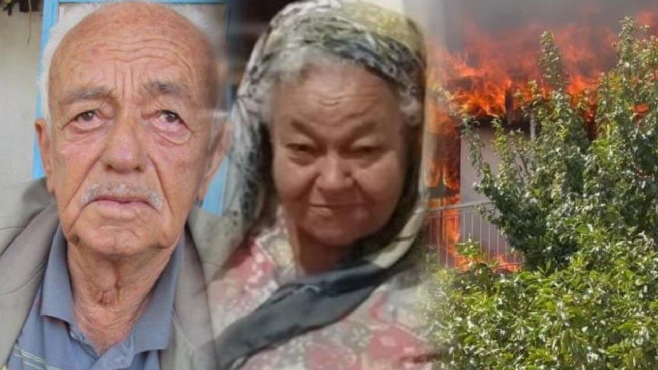 Yaşlı çift yangında hayatını kaybetti