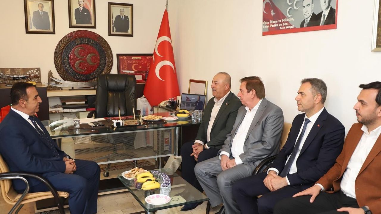 Çavuşoğlu’ndan Mustafa Sünbül’e hayırlı olsun ziyareti 