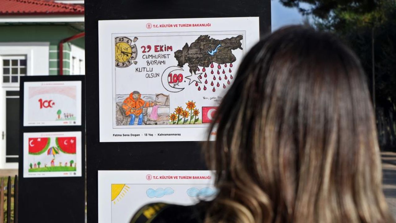 Antalya'daki depremzede çocuğun çizdiği resim herkesi hüzünlendirdi