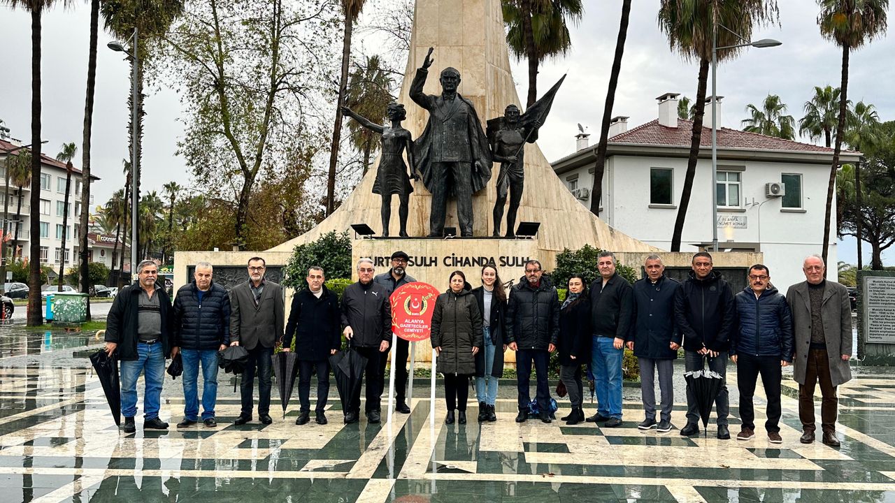 Alanya'da "10 Ocak Çalışan Gazeteciler Günü" kutlanıyor