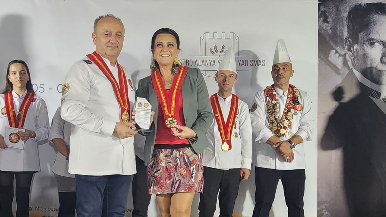 Alanya'da düzenlenen uluslararası yemek yarışması sona erdi!