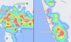 Alanya merkez yine kızarıyor