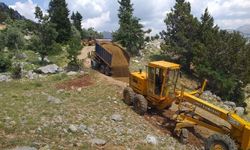 Büyükşehir’den Alanya yayla yollarında yoğun mesai