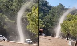 Bir anda ortaya çıkan hortum şaşırttı