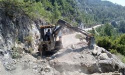 Alanya'da yayla yolları yenilendi