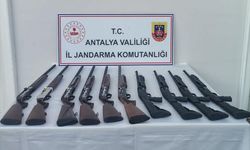 Jandarma 10 adet ruhsatsız av tüfeği ele geçirdi