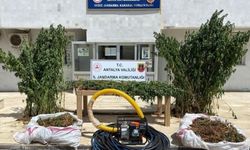 Jandarma 16 kilogram esrar ele geçirdi