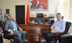 Kaymakam Ürkmezer’den Başhekim Karahan’a ziyaret  