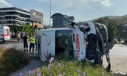 Alanya’da ambulans ile kamyonet çarpıştı: 8 yaralı | VİDEO HABER