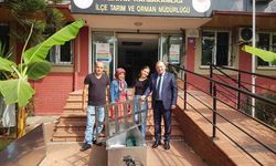 Alanyalı üreticiye bal eritme cihazı desteği
