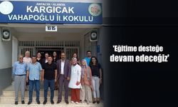 Başkan Yücel'den Kargıcak'ta okul ziyareti