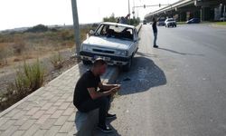 Alanya yolunda direğe çarptı | Yüzü kanlar içinde kazayı anlattı