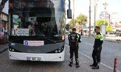 Alanya'da halk otobüslerine sıkı denetim