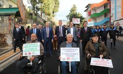 Alanya’da engellilerle sevgi yürüyüşüne katıldılar