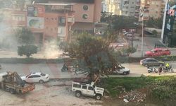 Alanya’da hareket halindeki otomobil yandı | VİDEO HABER
