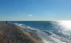 Fırtınalı havada kanoyla denize açılan alman turist boğulma tehlikesi yaşadı