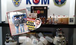 Alanya'da 10 bin 82 şişe kaçak içki yakalandı