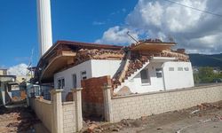 Alanya’da caminin lojman inşaatı çöktü