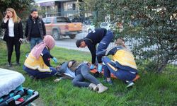 Alanya’da refüje çarpan motosiklet sürücüsü yaralandı