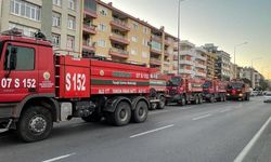 Antalya'dan deprem bölgesine 20 arazöz gönderildi