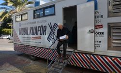 Mobil Kuaför depremzedeler için Alanya’da