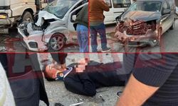 Üç aracın karıştığı kazada 1’i ağır 2 yaralı