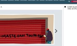 Yunan gazetesinde “Hepimiz Türküz” karikatürü