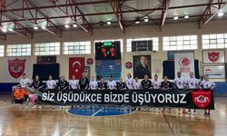 Alanya Belediyespor - Elazığ Belediyespor maçında depremzedeler unutulmadı