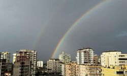 Alanya'da gökkuşağı görenleri hayran bıraktı