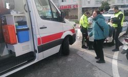 Taktığı kask sayesinde kazayı ucuz atlattı