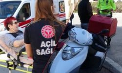 Yaya geçidinden geçen Alman kadına motosikletli kurye çarptı