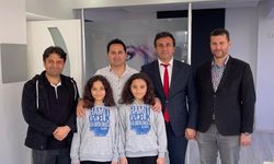 Alanya’daki ikiz öğrencilerden ‘pandemi’ projesi