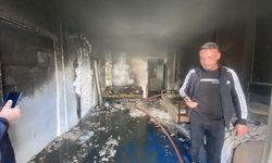 Antalya'da iki depremzede kardeşin kaldığı mekan yandı