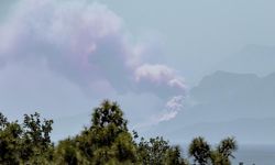 Kemer’deki yangın 35 kilometre uzaklıktan görüntülendi