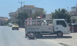Kamyonetle motosikletin çarpışması sonucu 1 kişi yaralandı